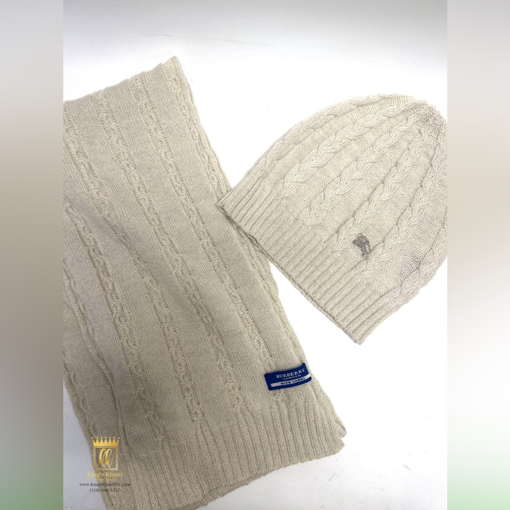 Burberry Scarf And Hat Set